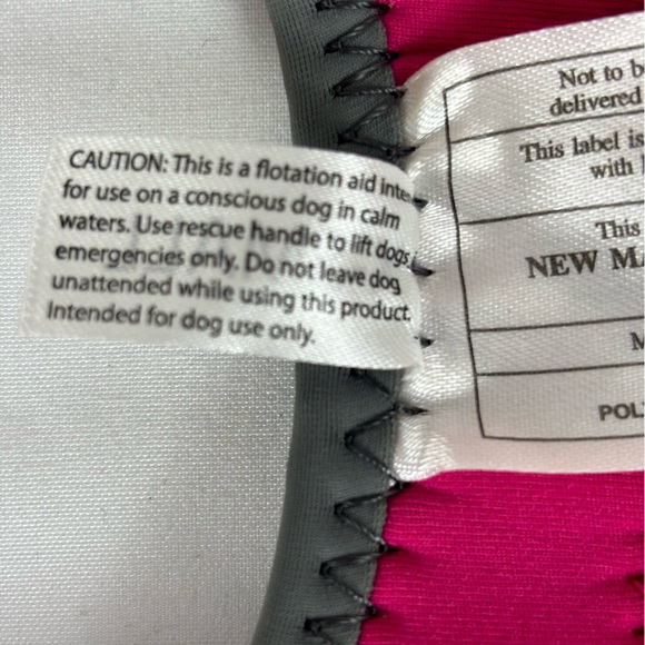 Top Paw Dog Floatation Aid Device Neoprene Life Jacket Pink X-Small 5-15 lbs - Picture 9 of 11